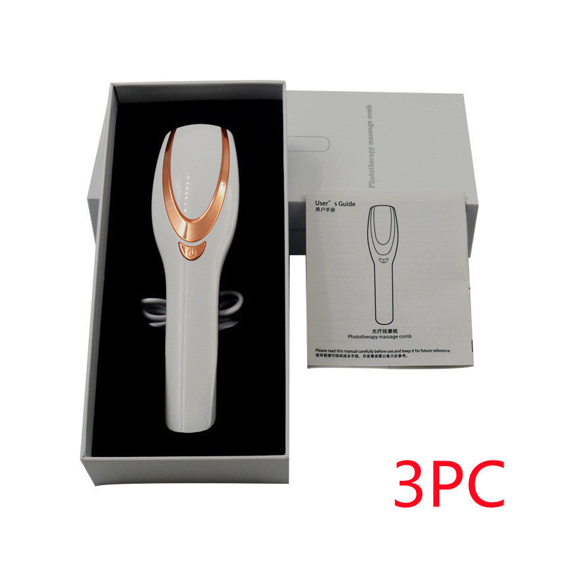 Rechargeable light massage comb