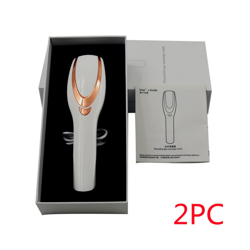 Rechargeable light massage comb